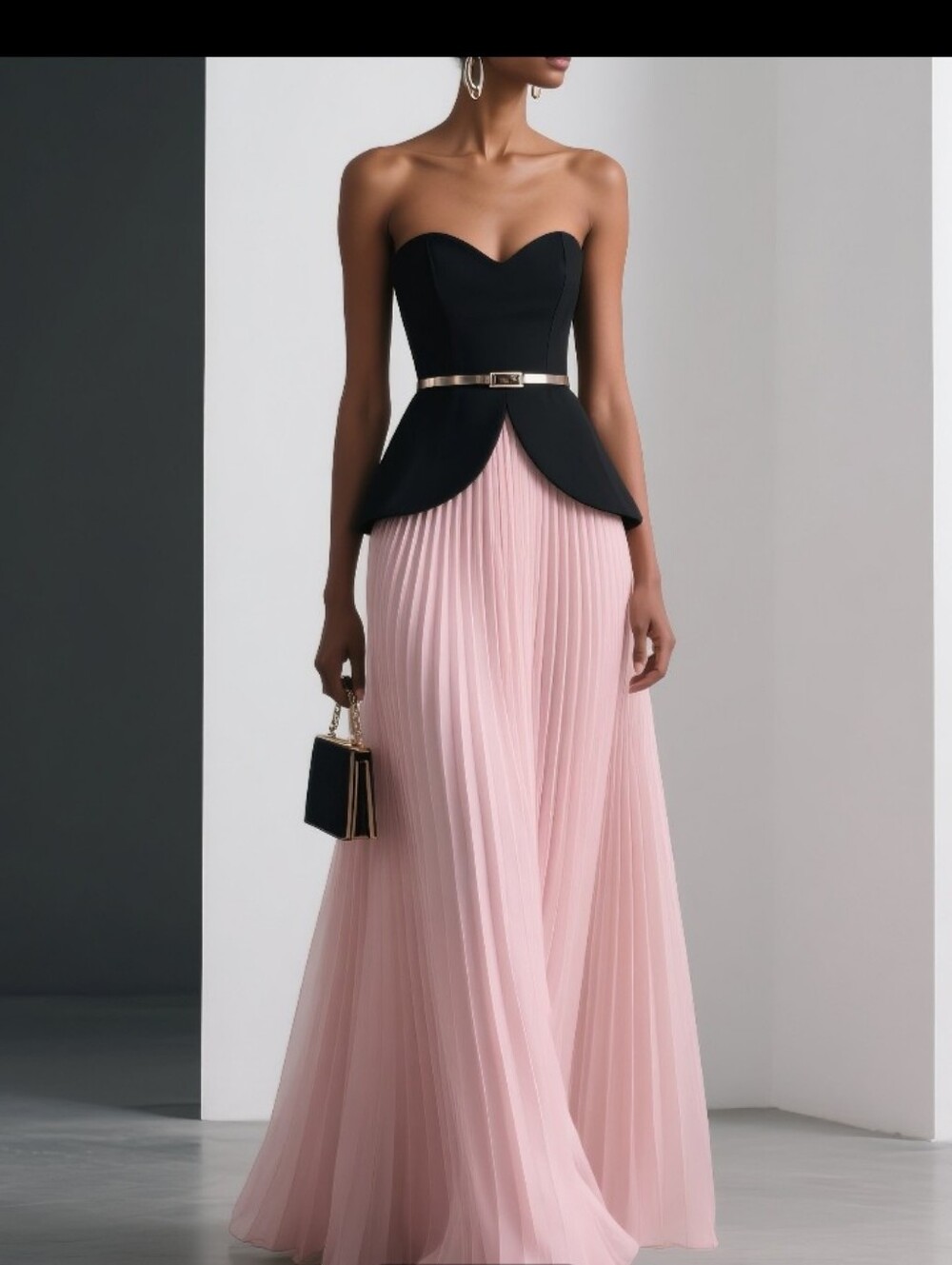 Fehaute NWT 3 Piece Formal Evening Wear Size 14 Skirt Bodice And Belt